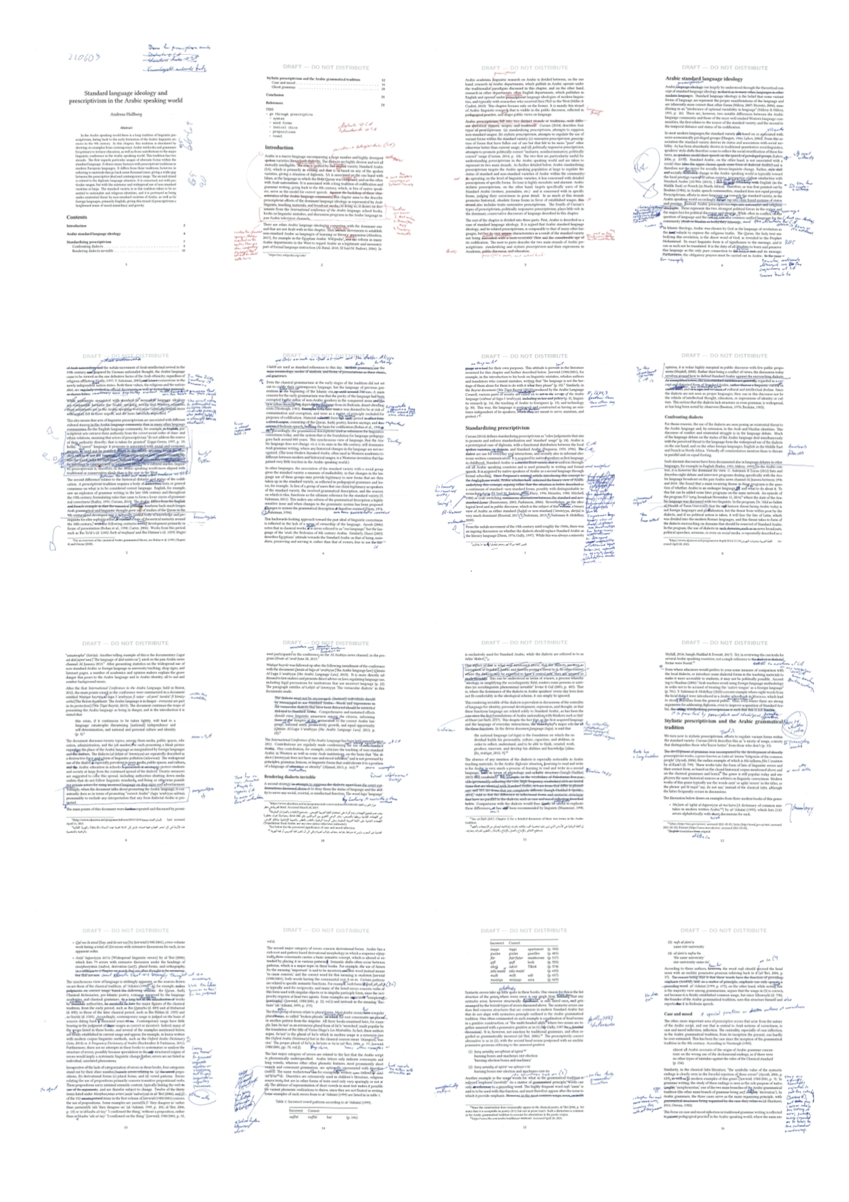 Sixteen pages of editing